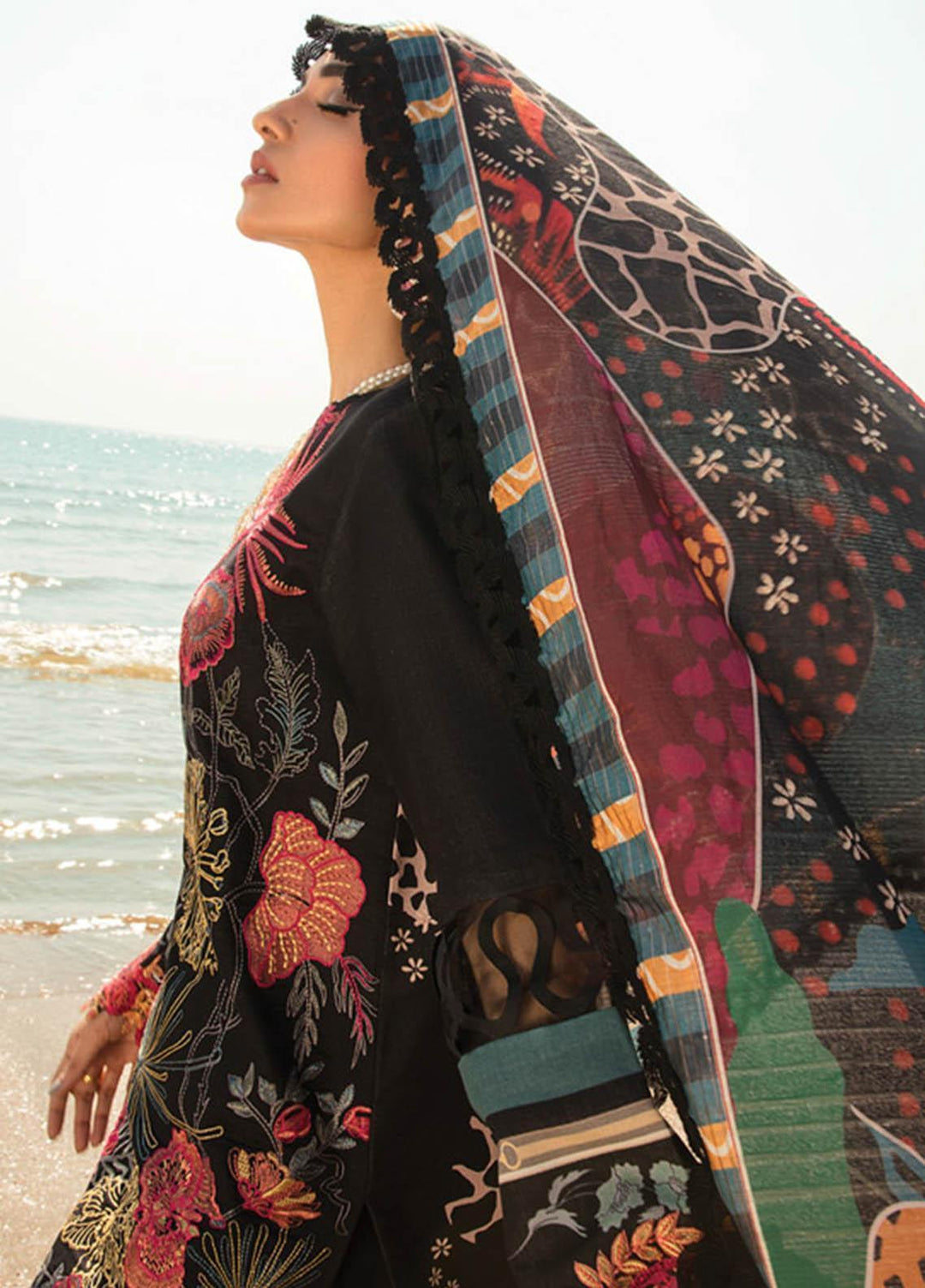 Florence By Rang Rasiya Embroidered Lawn Suits Unstitched 3 Piece RR23F 08 Carnation - Summer Collection