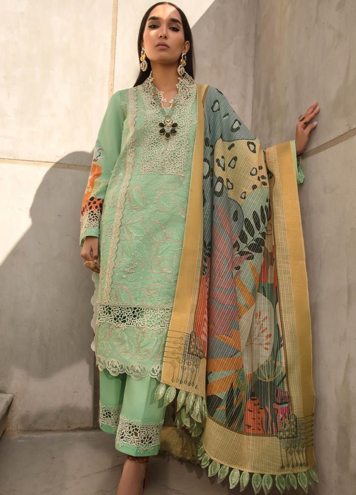 Florence By Rang Rasiya Embroidered Lawn Suits Unstitched 3 Piece RR23F 09 Hazel - Summer Collection