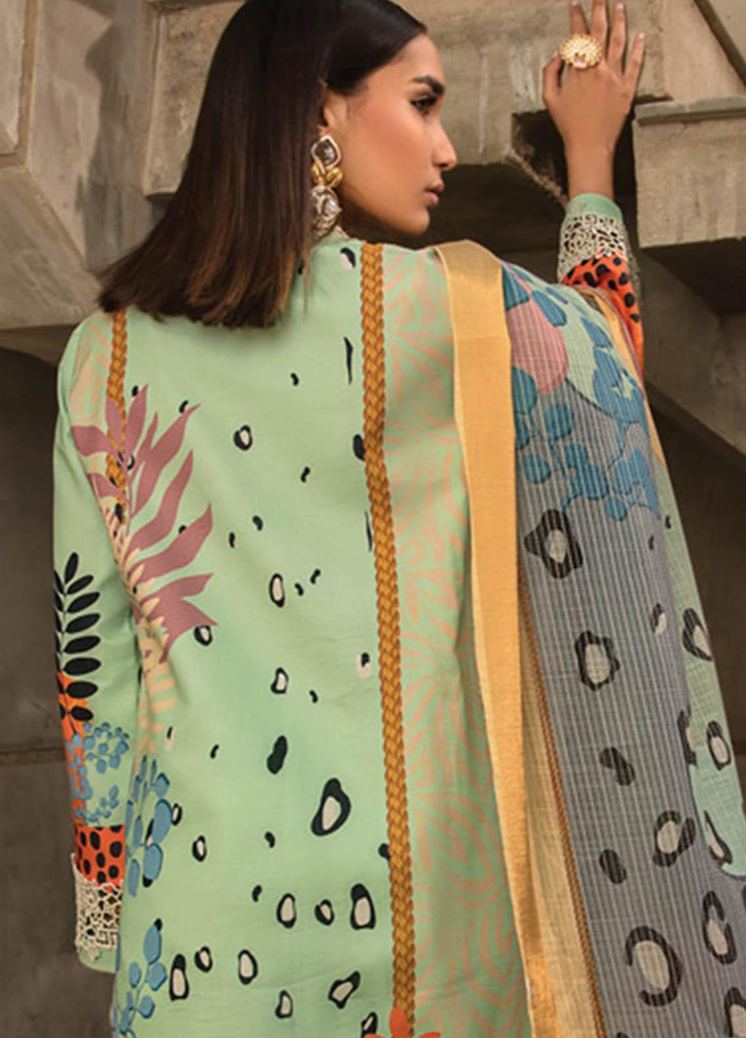 Florence By Rang Rasiya Embroidered Lawn Suits Unstitched 3 Piece RR23F 09 Hazel - Summer Collection