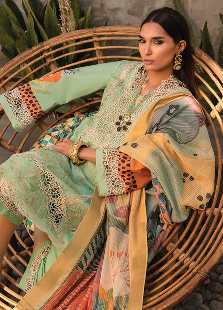 Florence By Rang Rasiya Embroidered Lawn Suits Unstitched 3 Piece RR23F 09 Hazel - Summer Collection
