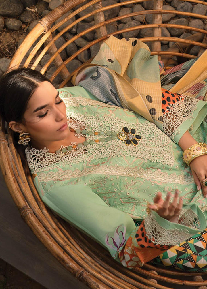 Florence By Rang Rasiya Embroidered Lawn Suits Unstitched 3 Piece RR23F 09 Hazel - Summer Collection