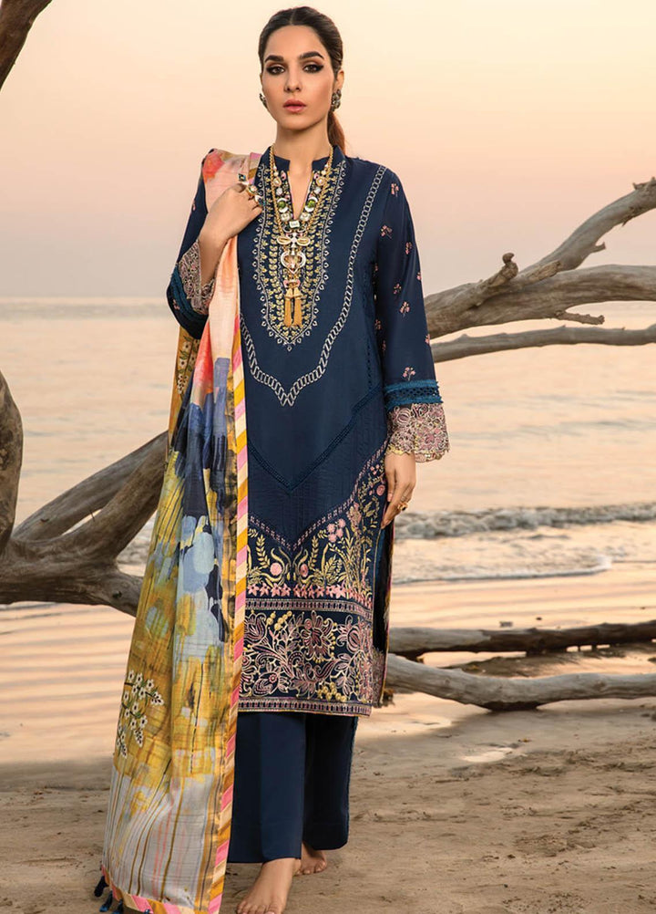 Florence By Rang Rasiya Embroidered Lawn Suits Unstitched 3 Piece RR23F 10 Heather - Summer Collection