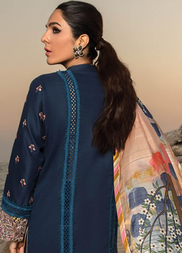 Florence By Rang Rasiya Embroidered Lawn Suits Unstitched 3 Piece RR23F 10 Heather - Summer Collection