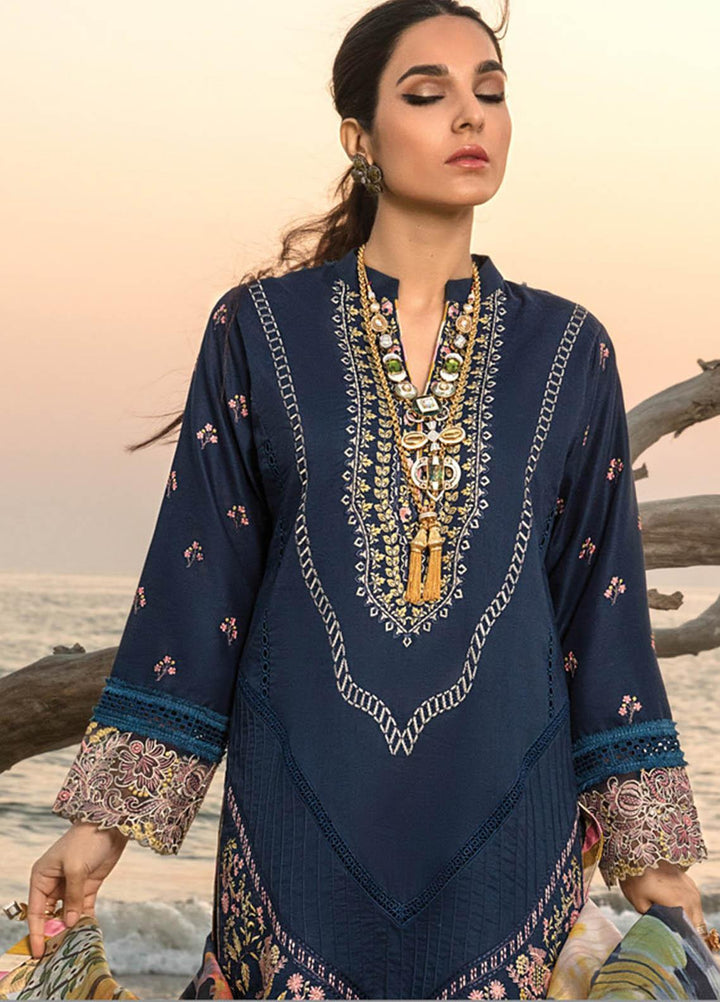 Florence By Rang Rasiya Embroidered Lawn Suits Unstitched 3 Piece RR23F 10 Heather - Summer Collection