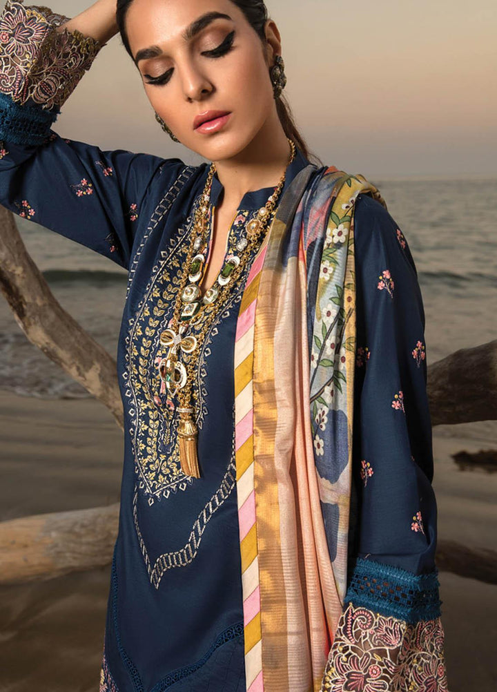 Florence By Rang Rasiya Embroidered Lawn Suits Unstitched 3 Piece RR23F 10 Heather - Summer Collection