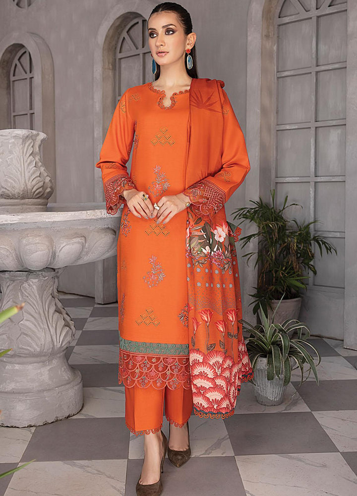 Florence By Rang Rasiya Embroidered Linen Suits Unstitched 3 Piece RR23FLL D-10 Adan - Winter Collection
