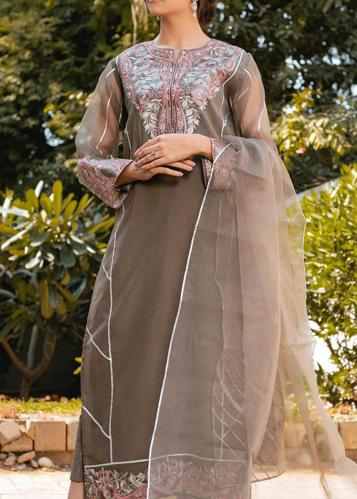 The Woven Palace Pret Embroidered Organza 3 Piece Suit TWP23-F2 WFCST-GY002 ASH