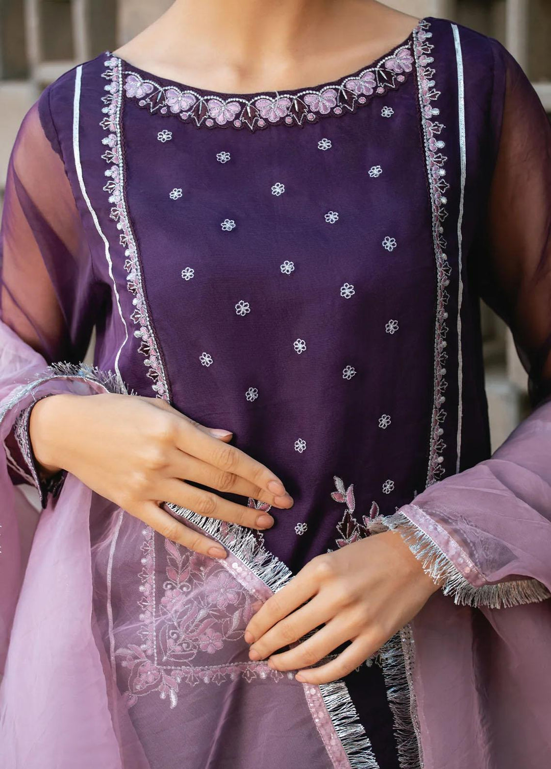 The Woven Palace Pret Embroidered Organza 3 Piece Suit TWP23-F2 WFCST-PL001 NIMAL