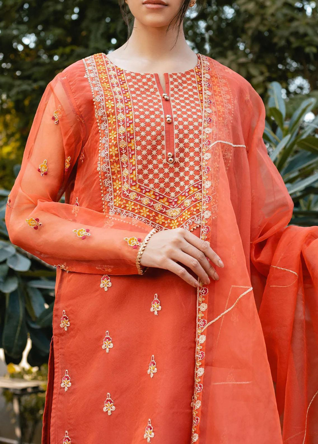 The Woven Palace Pret Embroidered Organza 3 Piece Suit TWP23-F2 WFCST-WM009 AYNA