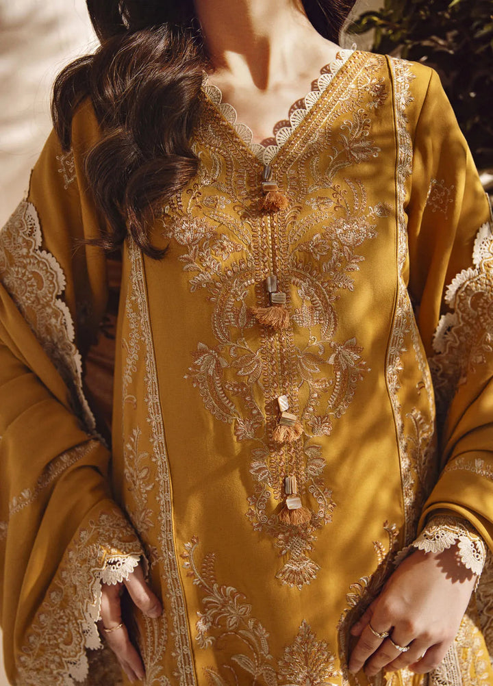 Florent Embroidered Marina Suit Unstitched 3 Piece FL24W FL-1 B - Winter Collection