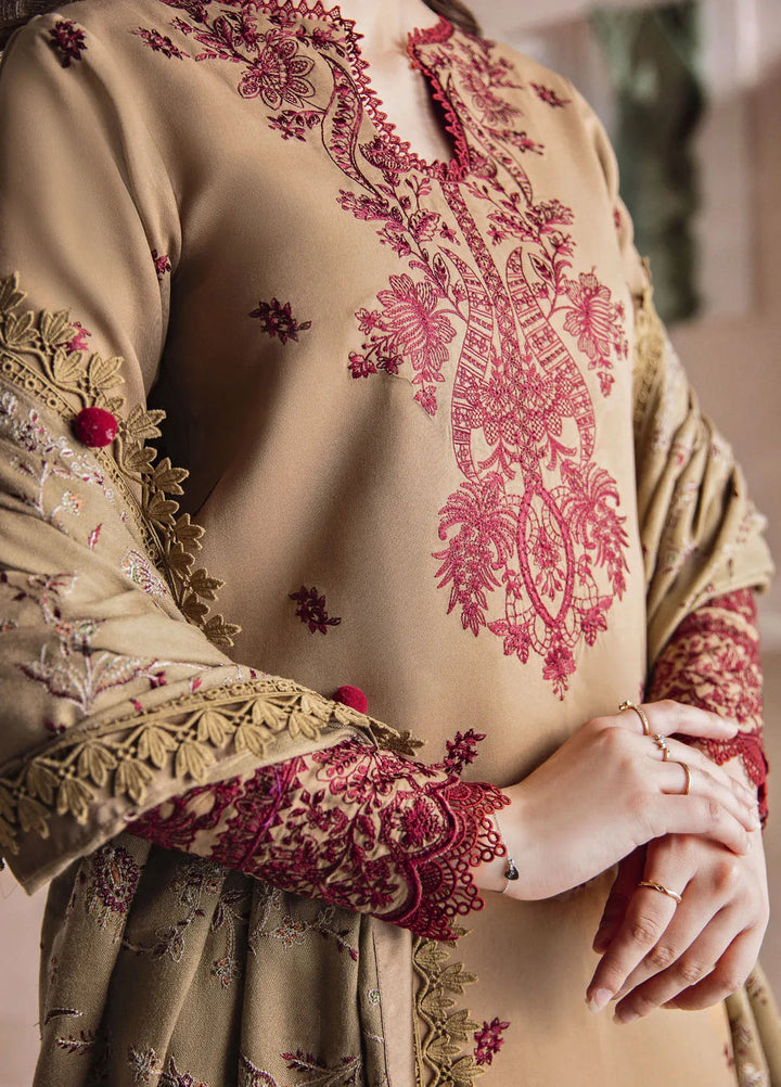 Florent Embroidered Marina Suit Unstitched 3 Piece FL24W FL-4 B - Winter Collection