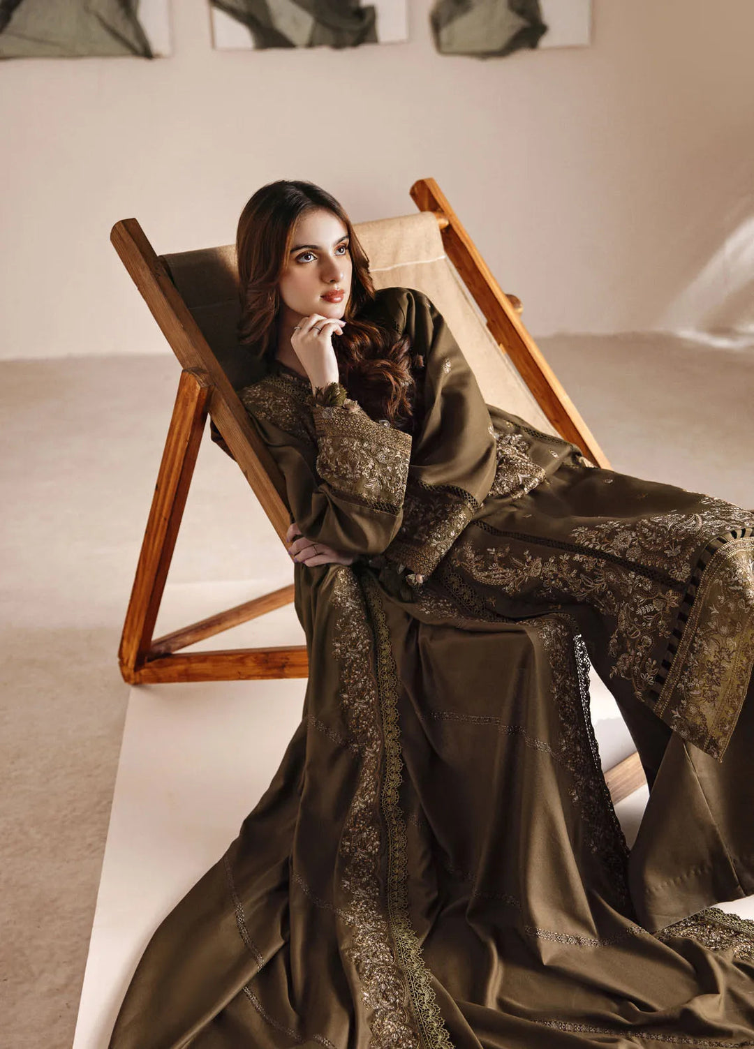 Florent Embroidered Marina Suit Unstitched 3 Piece FL24W FL-5 B - Winter Collection