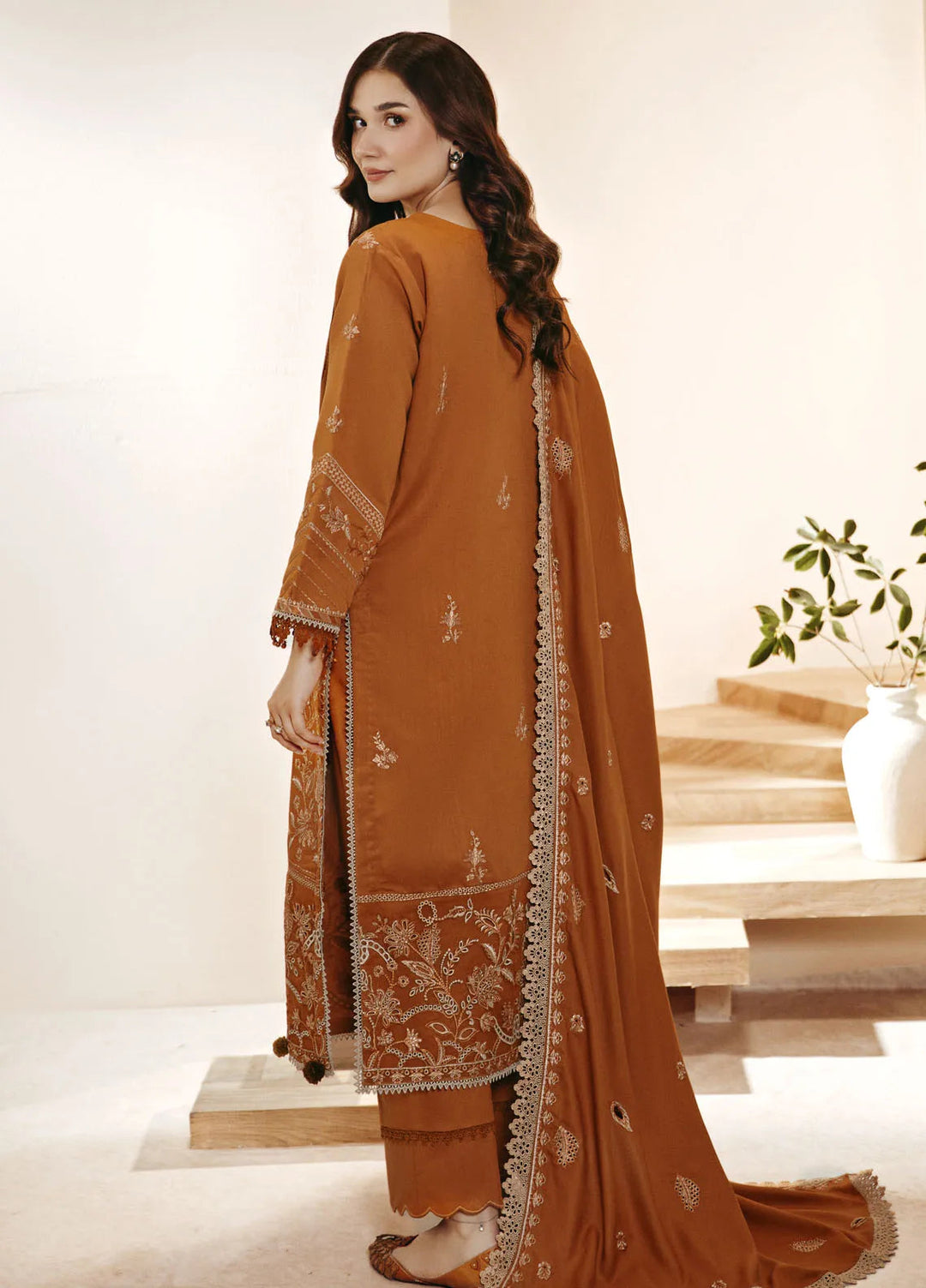Florent Embroidered Marina Suit Unstitched 3 Piece FL24W FL-7 - Winter Collection