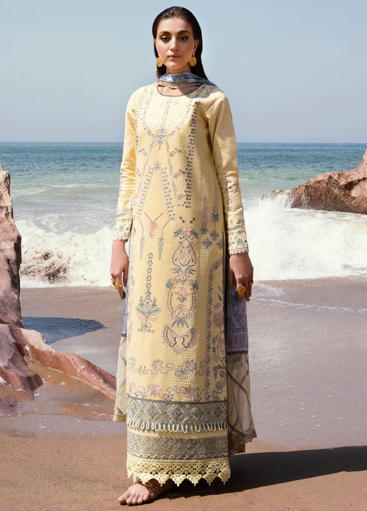 Florent Embroidered  Suits Unstitched 3 Piece FL24E FL-5A - Eid Collection