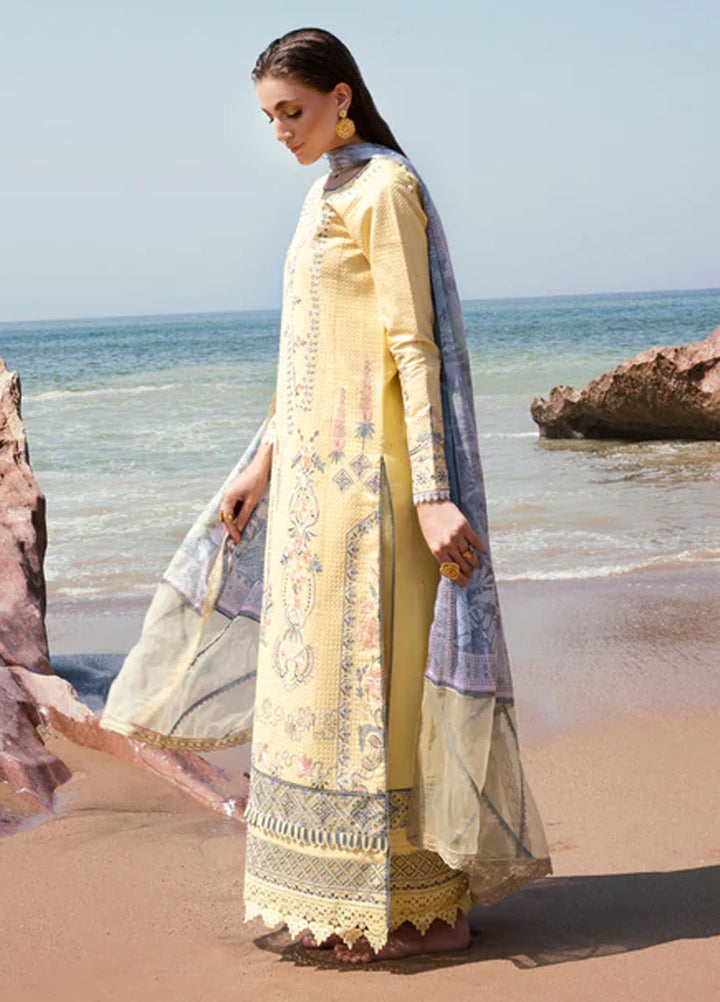 Florent Embroidered  Suits Unstitched 3 Piece FL24E FL-5A - Eid Collection