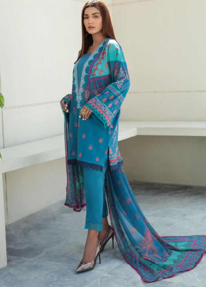 Everyday Wear By Florent Printed Lawn Suits Unstitched 3 Piece FL22EW FL-5A - Summer Collection