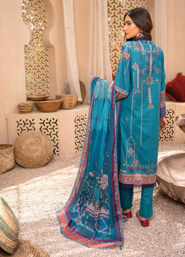 Everyday Wear By Florent Printed Lawn Suits Unstitched 3 Piece FL22-EW2 FL-8B - Summer Collection
