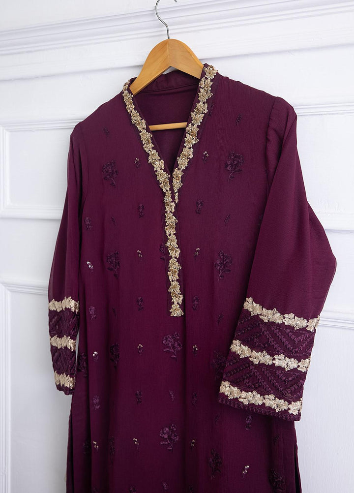 Azure Luxury Pret Embroidered Chiffon 2 Piece Dress GRANDIOGE