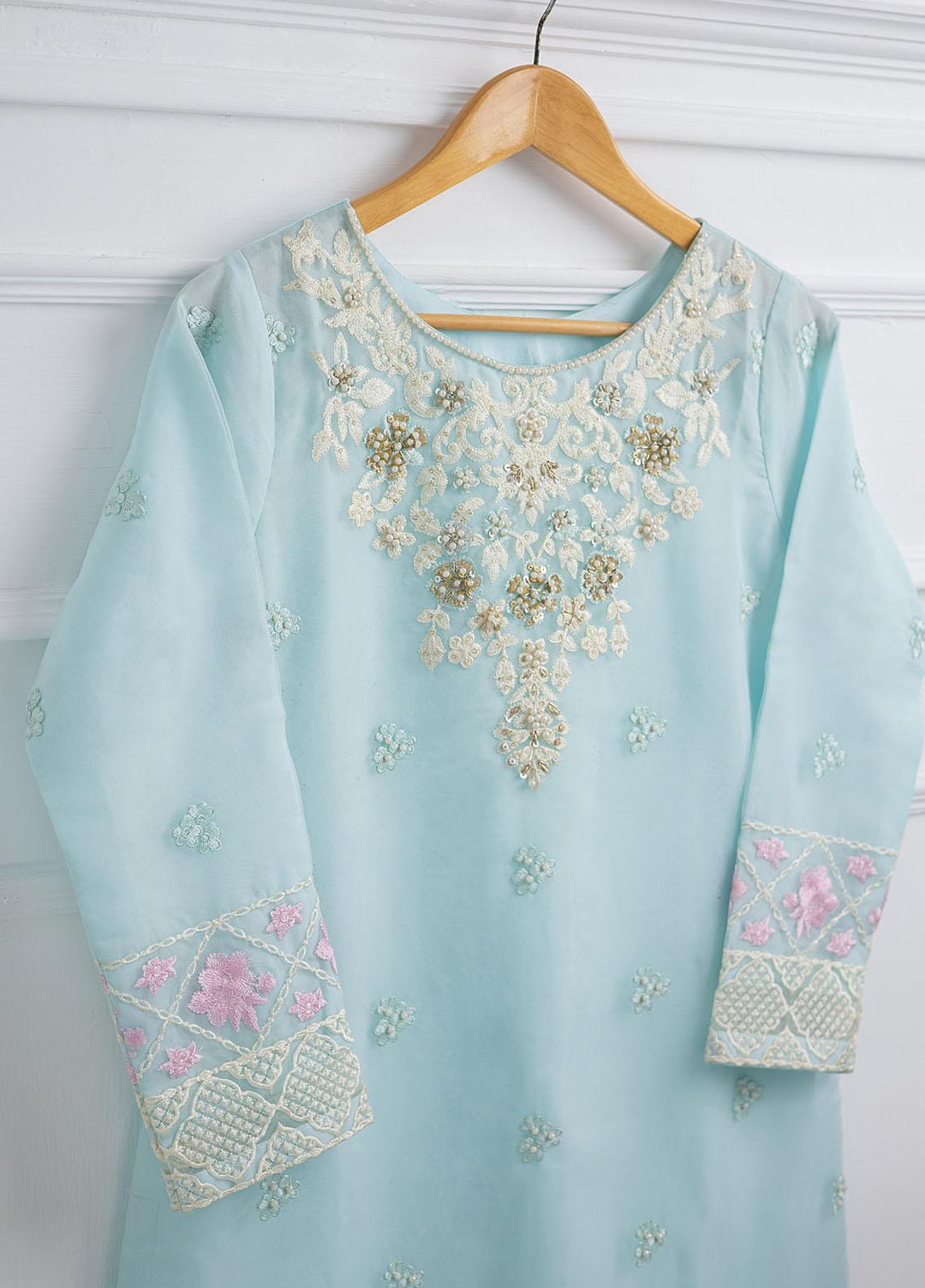 Azure Luxury Pret Embroidered Organza 2 Piece Dress IRIS GLOW