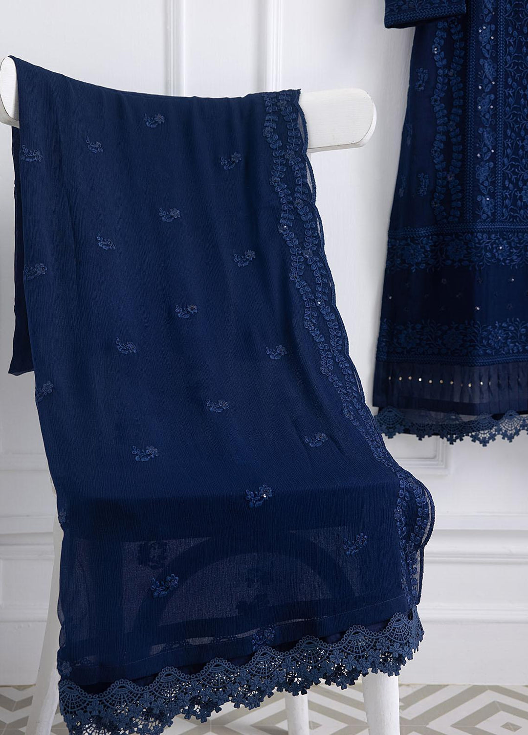 Azure Luxury Pret Embroidered Chiffon 2 Piece Dress SEA STROKE