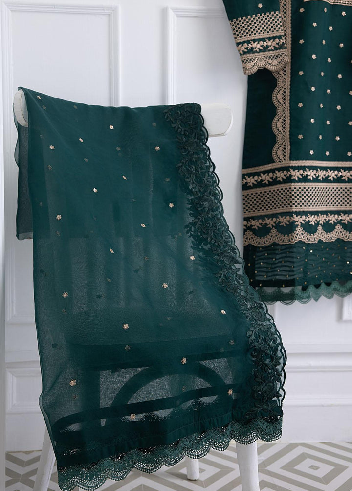 Azure Luxury Pret Embroidered Organza 2 Piece Dress MYSTIC JADE
