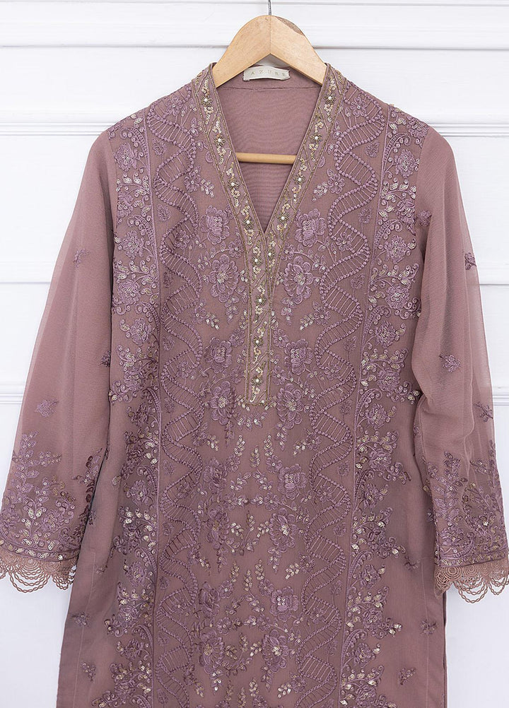 Azure Luxury Pret Embroidered Chiffon 2 Piece Dress AZU23FLT Winsome Glory