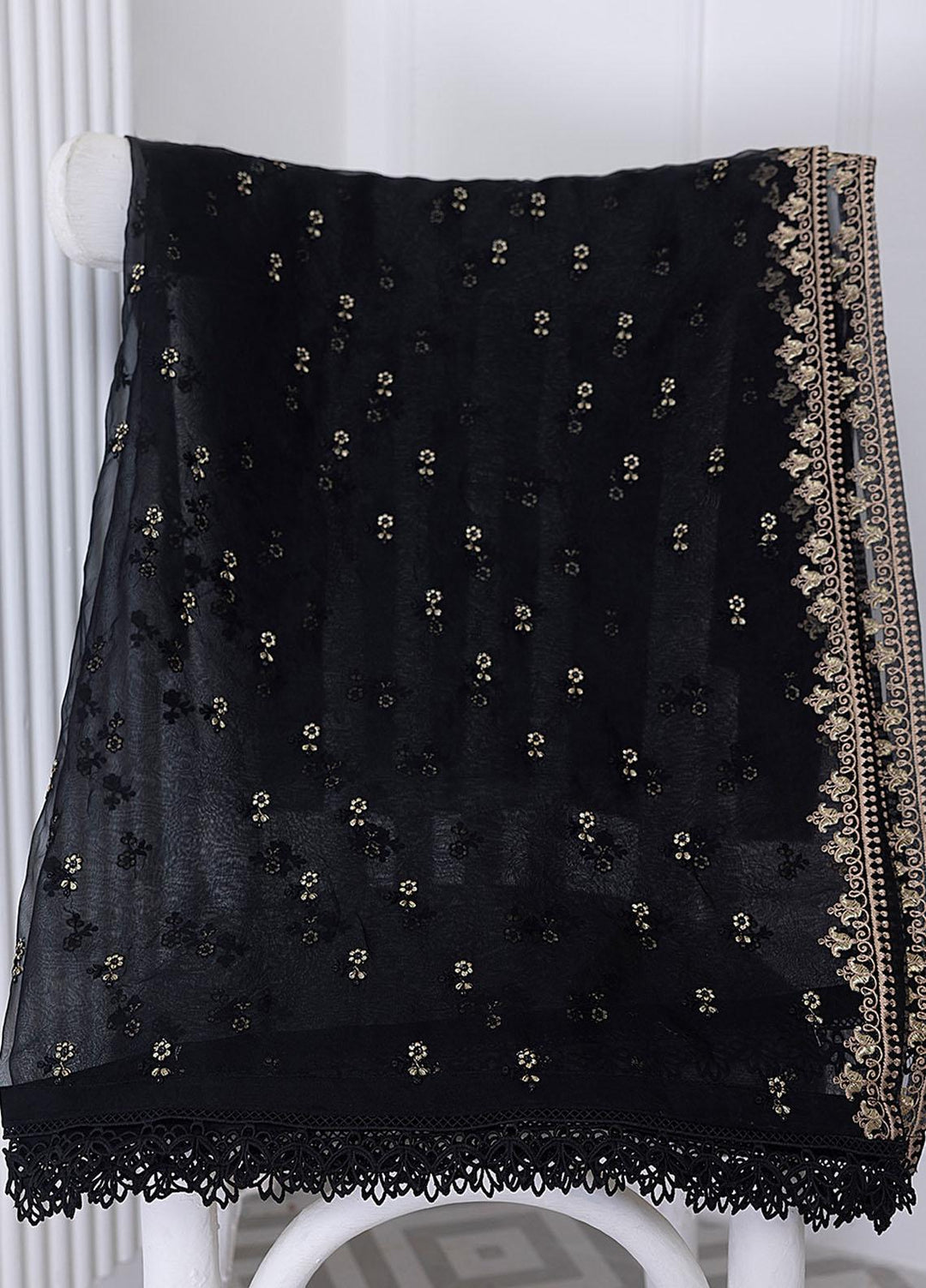 Azure Luxury Pret Embroidered Organza 2 Piece Dress AZU23FLT Gilded Stone