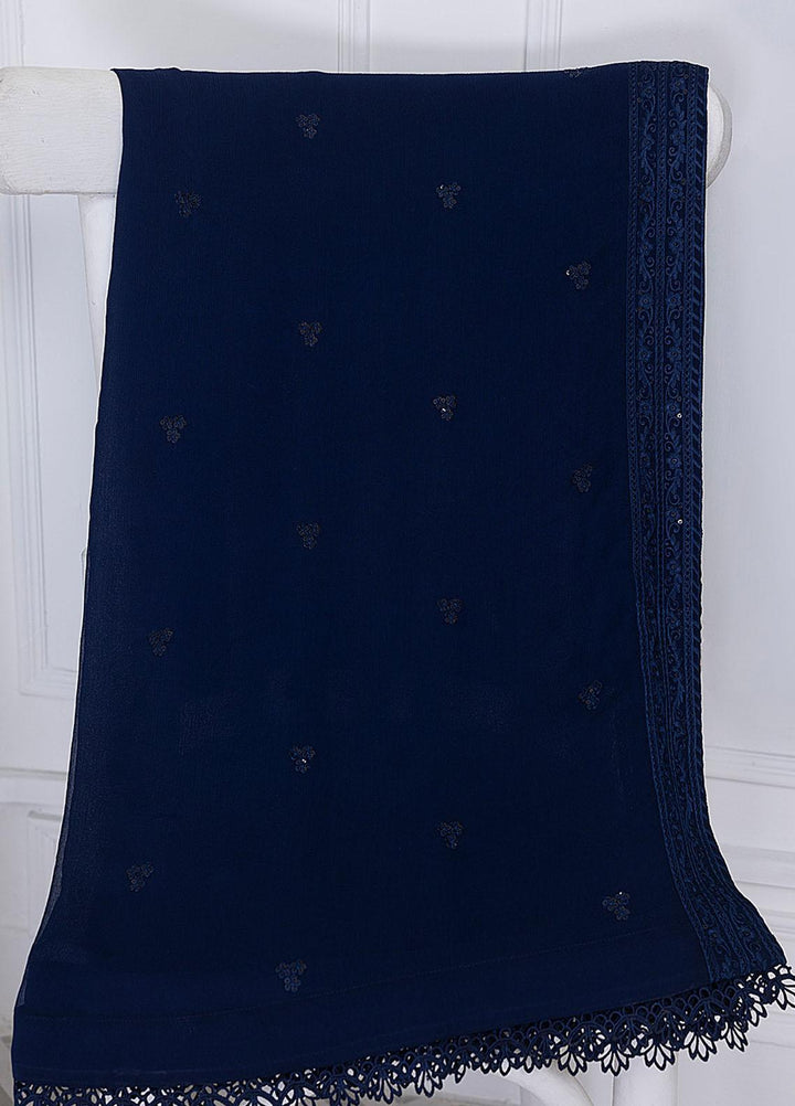Azure Luxury Pret Embroidered Chiffon 2 Piece Dress AZU23FLT Shining Sky