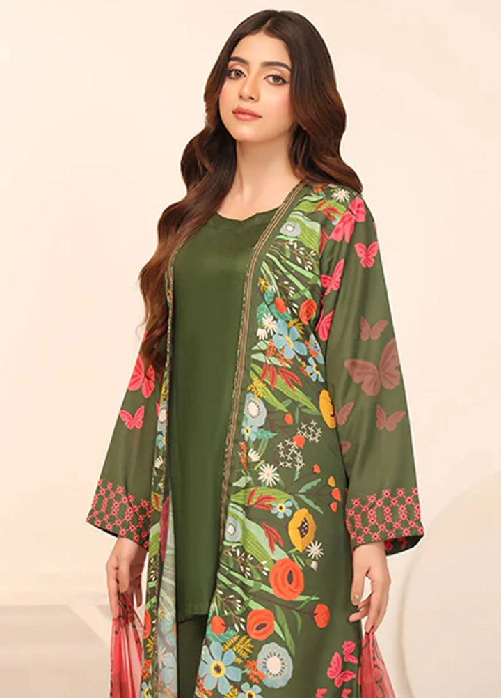 Floret by Nazmina Printed Lawn Suit Unstitched 3 Piece LD-16 Sapphire Whisper - Summer Collection