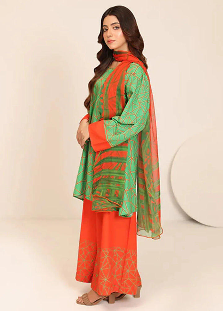Floret by Nazmina Printed Lawn Suit Unstitched 3 Piece LD-21 Dawn Serenade - Summer Collection