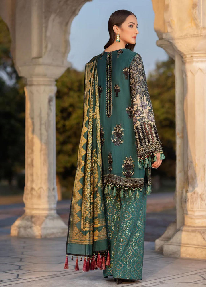 Flossie Embroidered Chiffon Suits Unstitched 3 Piece FLAVNY LINES - Luxury Collection