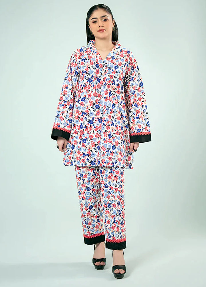 Fozia Khalid Pret Casual Cotton 2 Piece Floral Printed