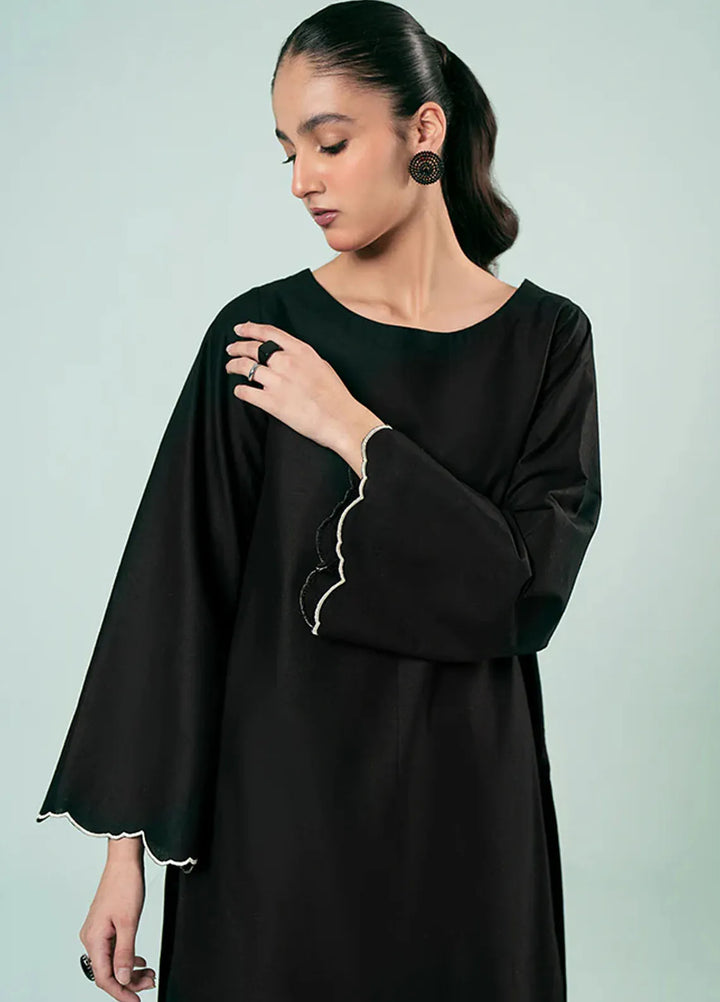 Fozia Khalid Pret Casual Cotton 2 Piece Midnight Floral