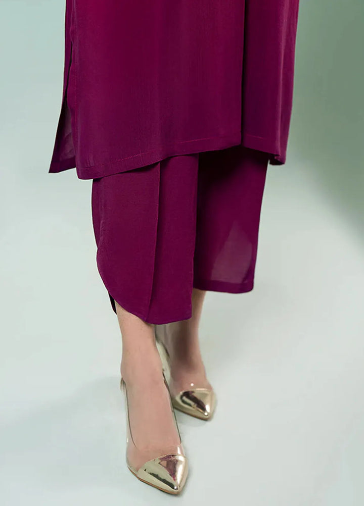 Fozia Khalid Pret Casual Silk 2 Piece Gradient