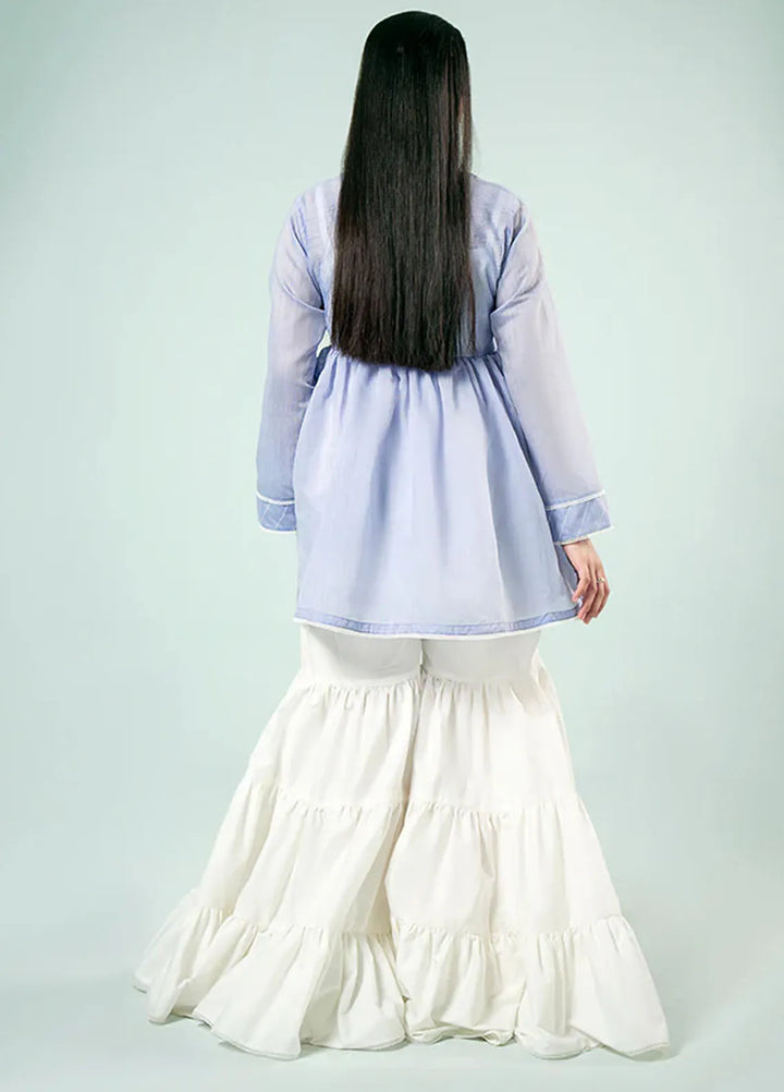 Fozia Khalid Pret Casual Silk Kurti Angrakha Chic