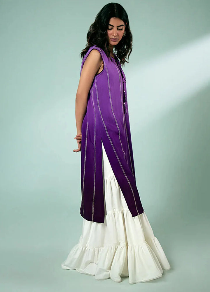 Fozia Khalid Pret Casual Silk Kurti Elegant Monotone