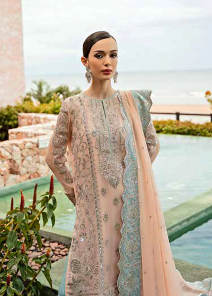 Freesia Luxury Formals Embroidered Chiffon Suit Unstitched 3 Piece FRE24L Olivia FW23519 - Formals Collection