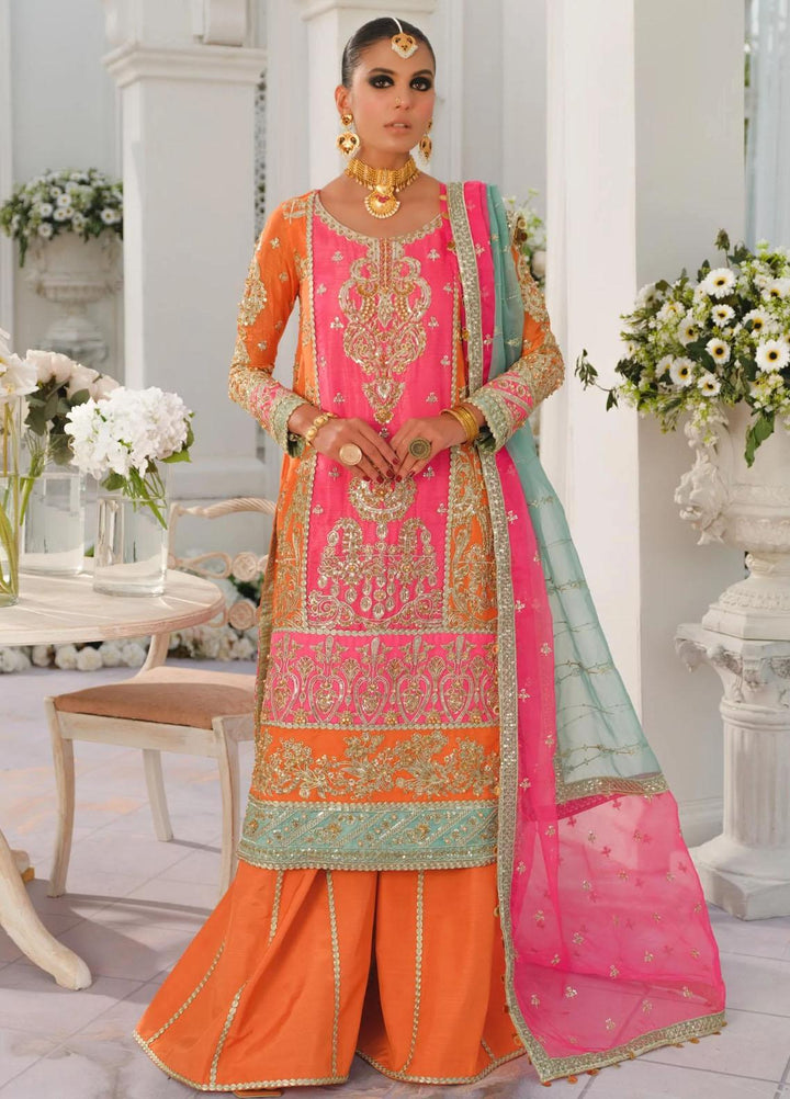 Freesia Premium Luxury Pret Embroidered Net 3 Piece Suit DIFFUSE