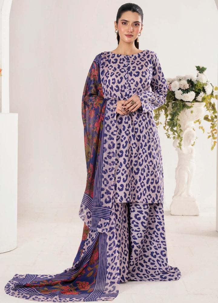 Frilly Flowers by Feathers Printed Lawn 3 Piece Suits Tivorn