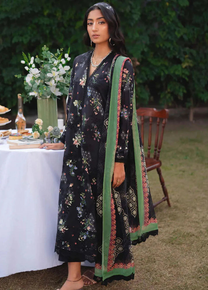Gardenia By Humdum Embroidered Lawn Suit Unstitched 3 Piece HD24GS PLG 01 - Spring Summer Collection