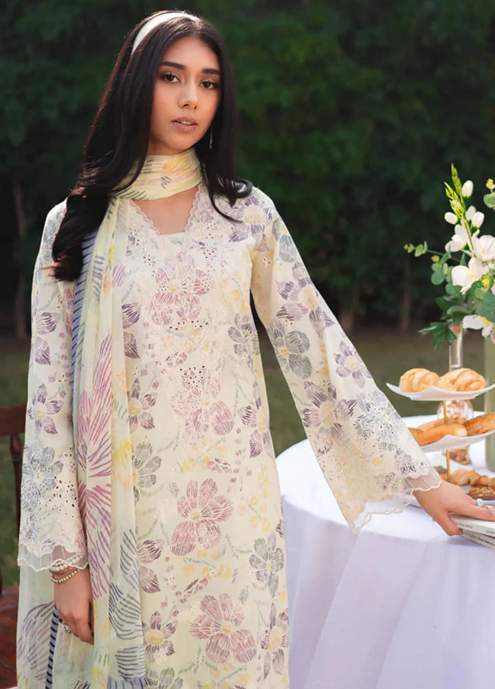 Gardenia By Humdum Embroidered Lawn Suit Unstitched 3 Piece HD24GS PLG 05 - Spring Summer Collection