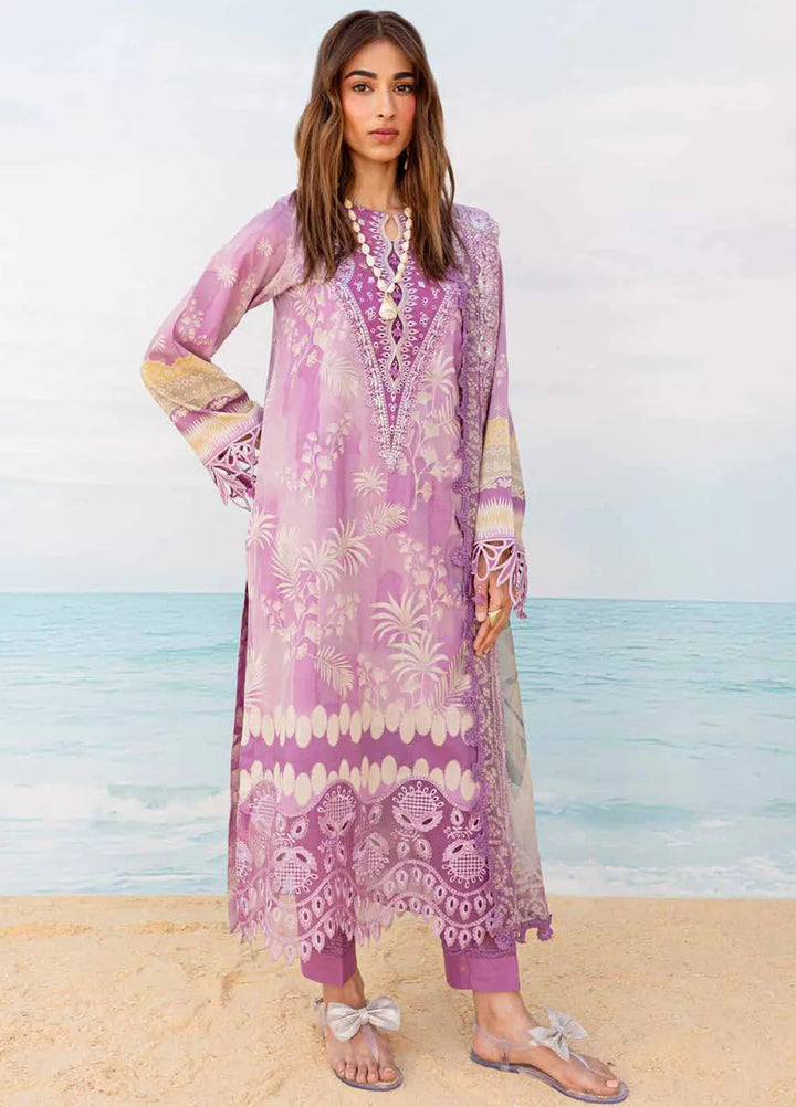 Gardenia By Nureh Embroidered Lawn Suit Unstitched 3 Piece NU24GU NS-134 - Summer Collection