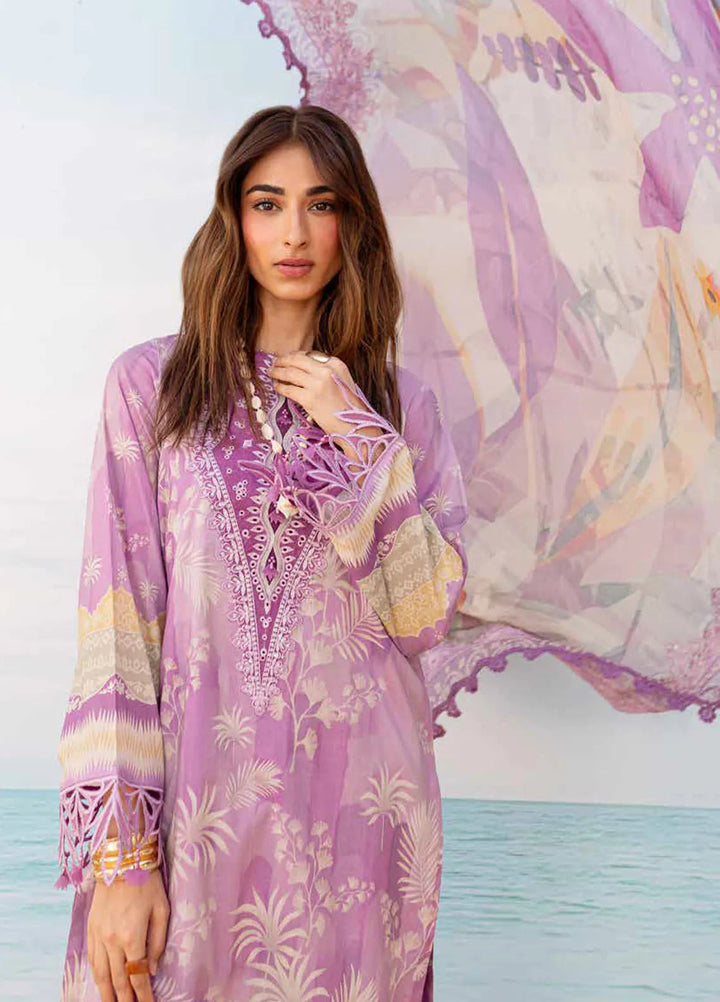 Gardenia By Nureh Embroidered Lawn Suit Unstitched 3 Piece NU24GU NS-134 - Summer Collection