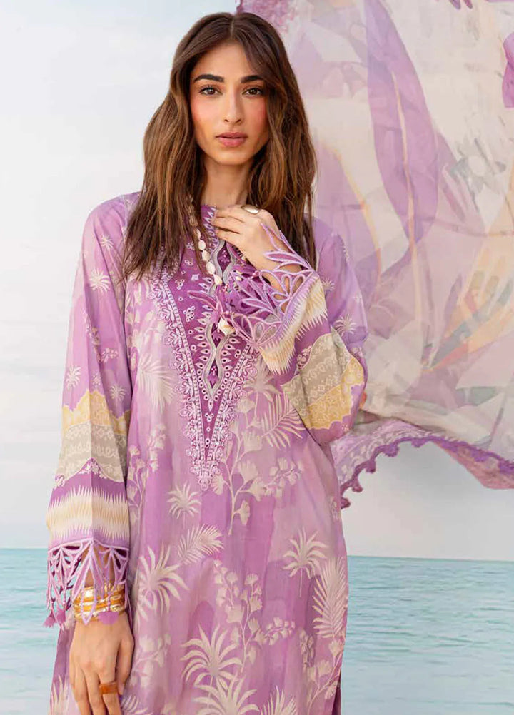 Gardenia By Nureh Embroidered Lawn Suit Unstitched 3 Piece NU24GU NS-134 - Summer Collection