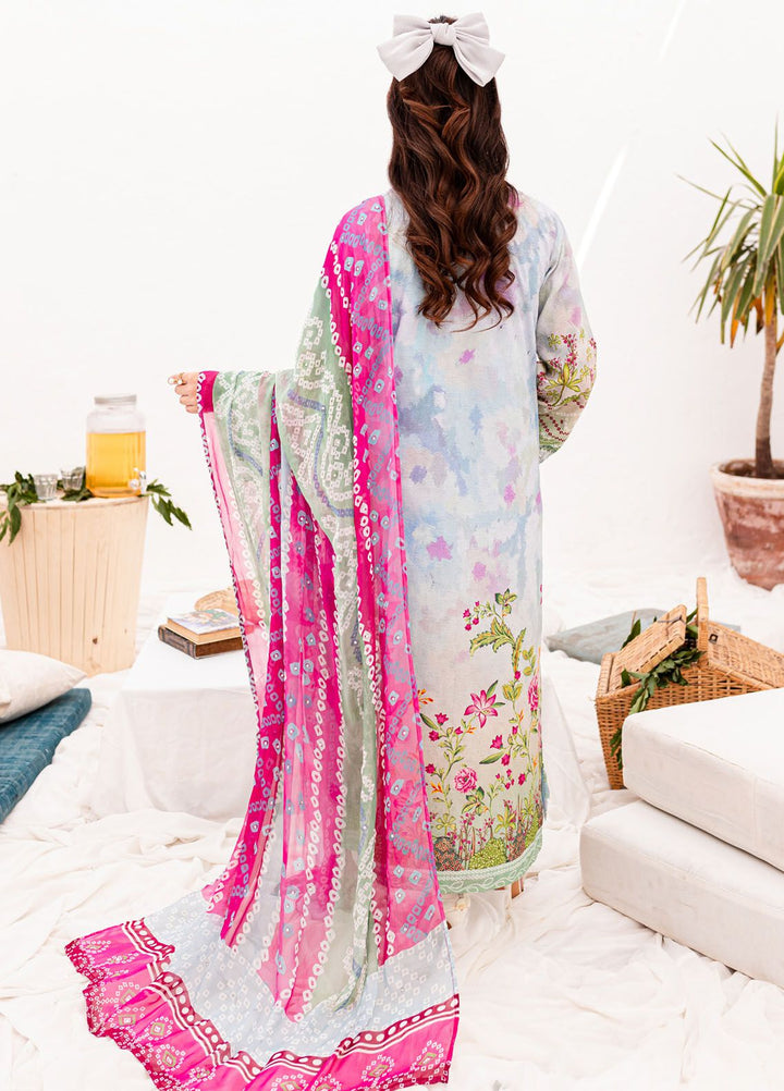Gardenia by Nureh Embroidered Lawn Suits Unstitched 3 Piece NU24G NSG-141 - Summer Collection