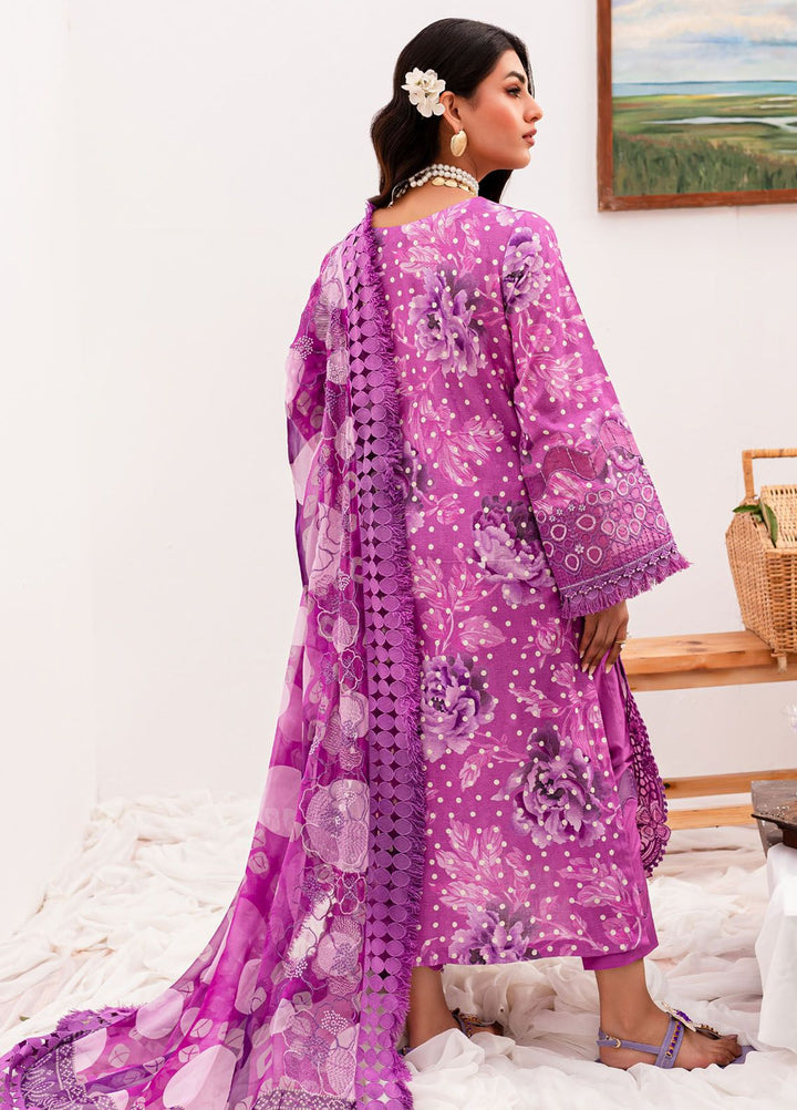 Gardenia by Nureh Embroidered Lawn Suits Unstitched 3 Piece NU24G NSG-145 - Summer Collection