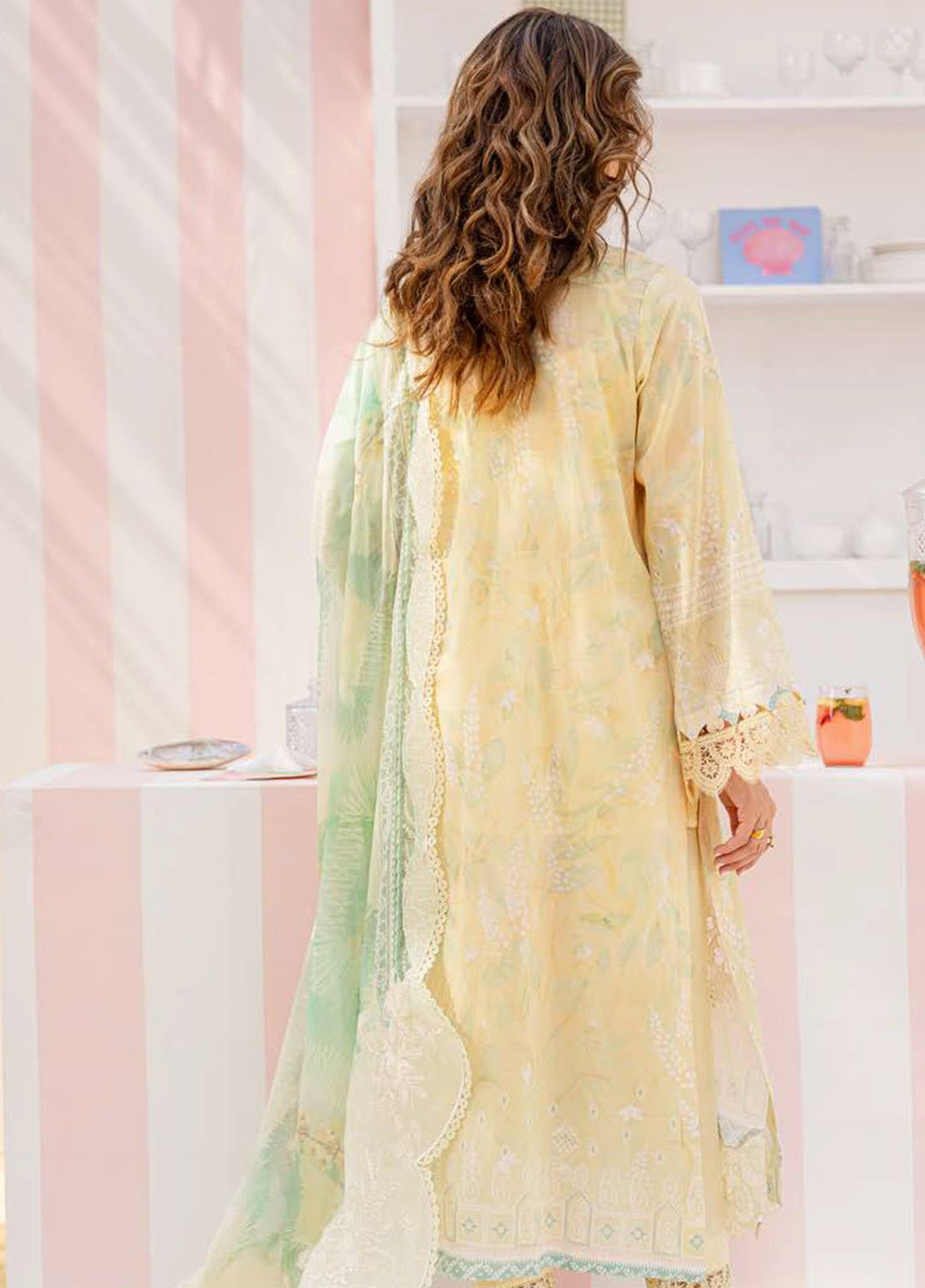 Gardenia by Nureh Embroidered N Printed Lawn Suits Unstitched 3 Piece NU25GEP NSG-188 - Summer Collection