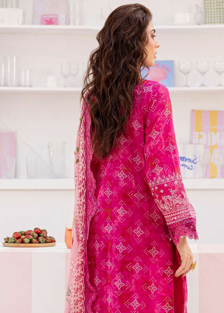 Gardenia by Nureh Embroidered N Printed Lawn Suits Unstitched 3 Piece NU25GEP NSG-189 - Summer Collection