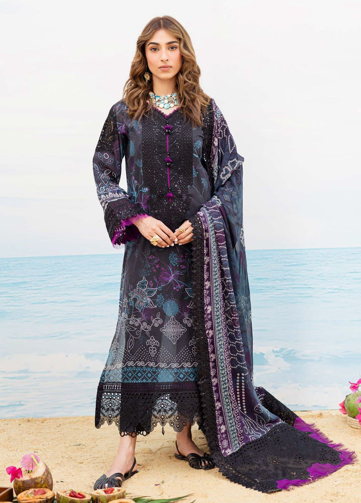 Gardenia by Nureh Embroidered N Printed Lawn Suits Unstitched 3 Piece NU25GEP NSG-193 - Summer Collection