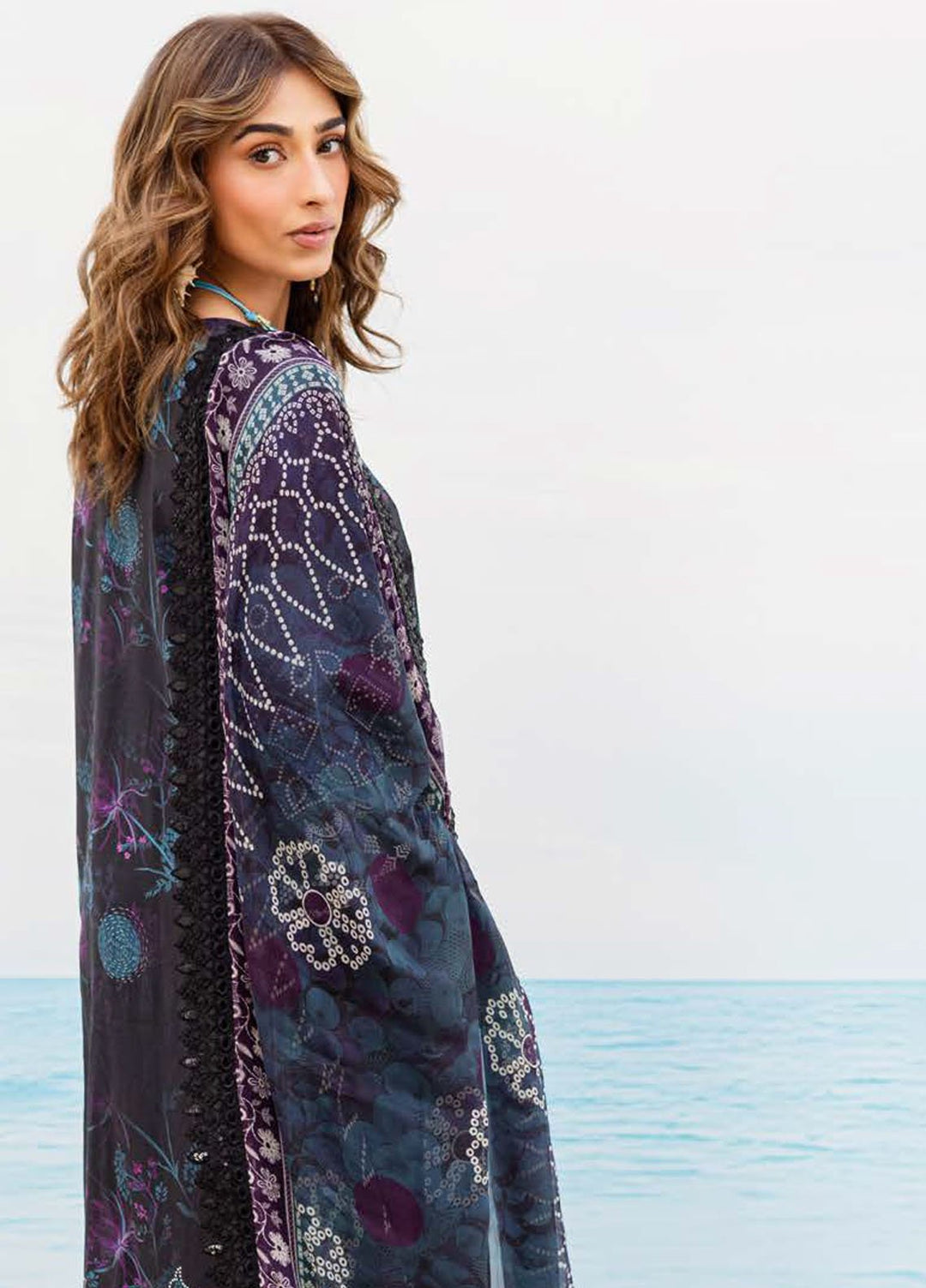 Gardenia by Nureh Embroidered N Printed Lawn Suits Unstitched 3 Piece NU25GEP NSG-193 - Summer Collection